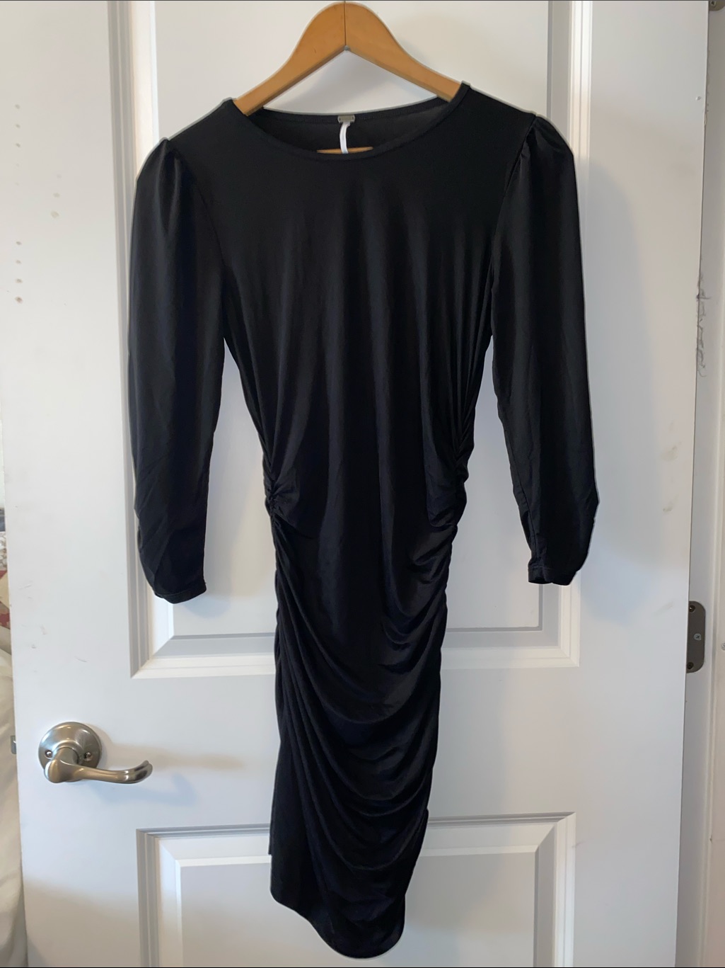 Yfb Young Fabulous & Broke Lena Black Ruched Dress S
